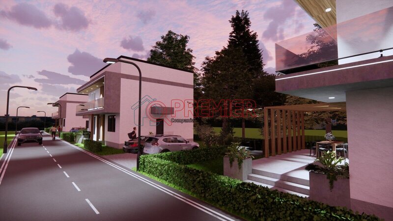 Vila individuala 5 camere incalzire in pardoseala, ansamblu