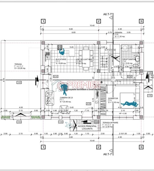 Vila individuala 5 camere incalzire in pardoseala, ansamblu