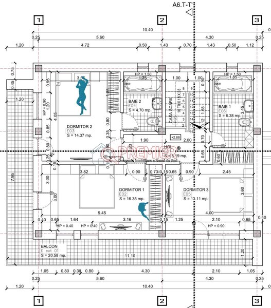 Vila individuala 5 camere incalzire in pardoseala, ansamblu