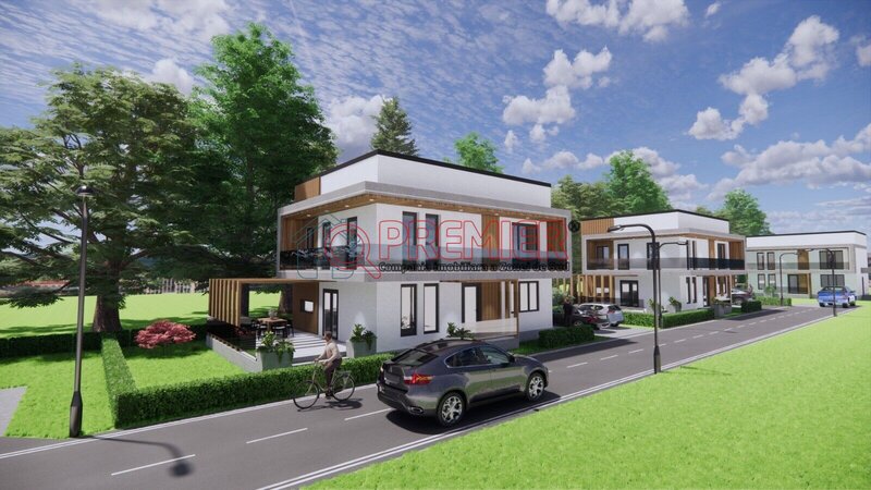 Vila individuala 5 camere incalzire in pardoseala, ansamblu