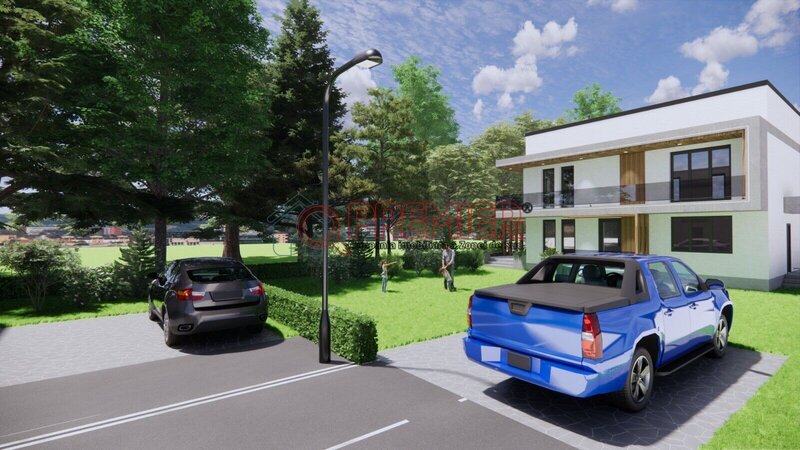 Vila individuala 5 camere incalzire in pardoseala, ansamblu