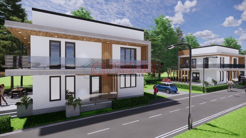 Vila individuala 5 camere incalzire in pardoseala, ansamblu