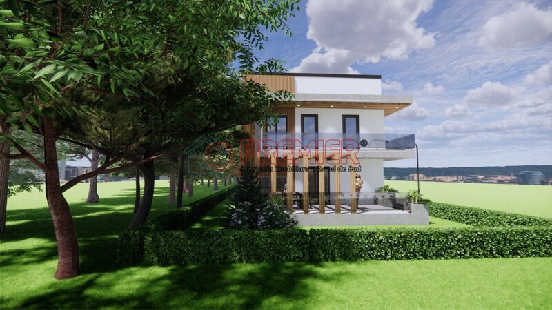 Vila individuala 5 camere incalzire in pardoseala, ansamblu