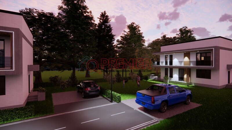 Vila individuala 5 camere incalzire in pardoseala, ansamblu