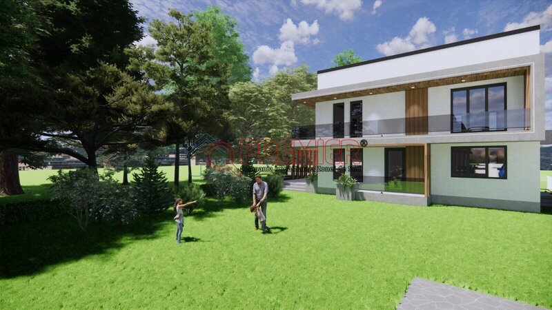 Vila individuala 5 camere incalzire in pardoseala, ansamblu